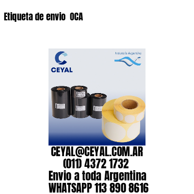 Etiqueta de envio  OCA