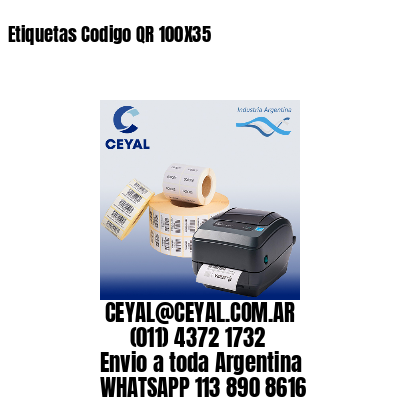 Etiquetas Codigo QR 100X35