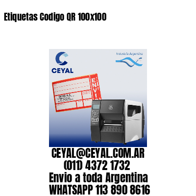 Etiquetas Codigo QR 100×100