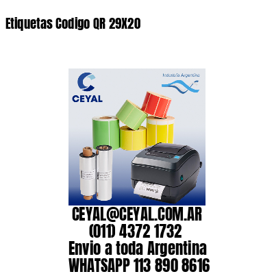 Etiquetas Codigo QR 29X20