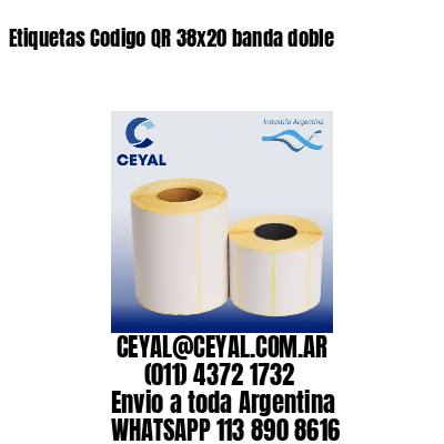 Etiquetas Codigo QR 38×20 banda doble