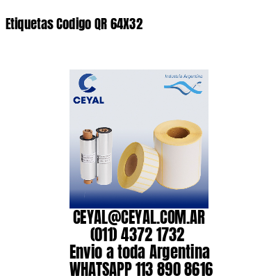 Etiquetas Codigo QR 64X32