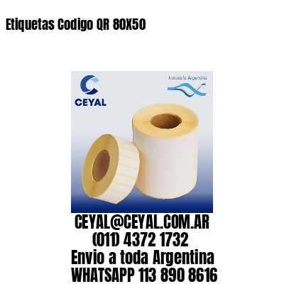 Etiquetas Codigo QR 80X50
