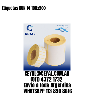 Etiquetas DUN 14 100×200