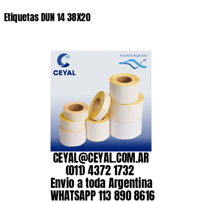 Etiquetas DUN 14 38X20