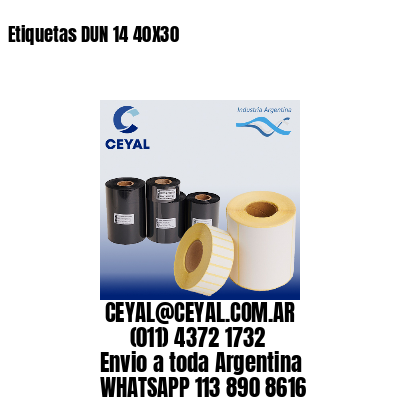 Etiquetas DUN 14 40X30