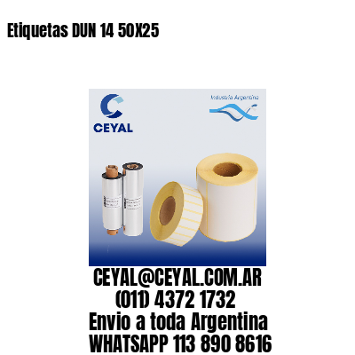 Etiquetas DUN 14 50X25
