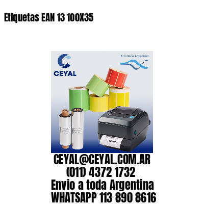 Etiquetas EAN 13 100X35
