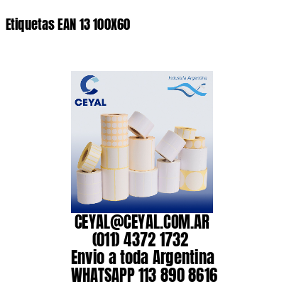 Etiquetas EAN 13 100X60