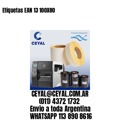 Etiquetas EAN 13 100X80