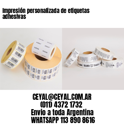 Impresión personalizada de etiquetas adhesivas