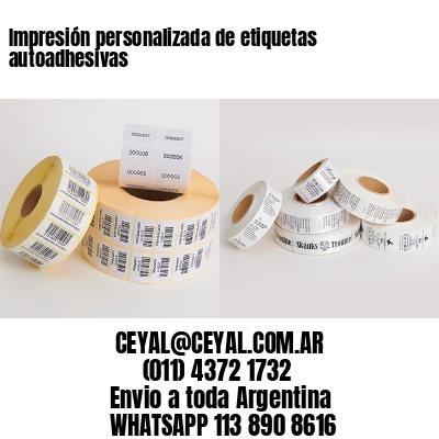 Impresión personalizada de etiquetas autoadhesivas