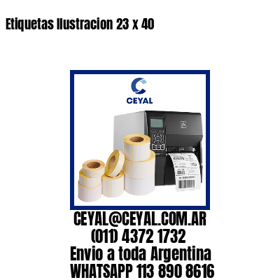 Etiquetas Ilustracion 23 x 40