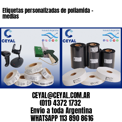 Etiquetas personalizadas de poliamida – medias