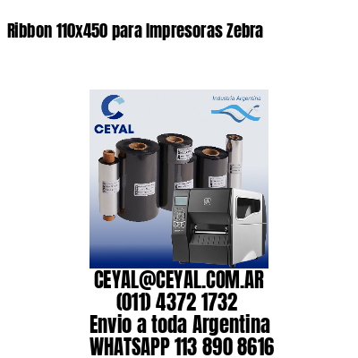 Ribbon 110×450 para Impresoras Zebra