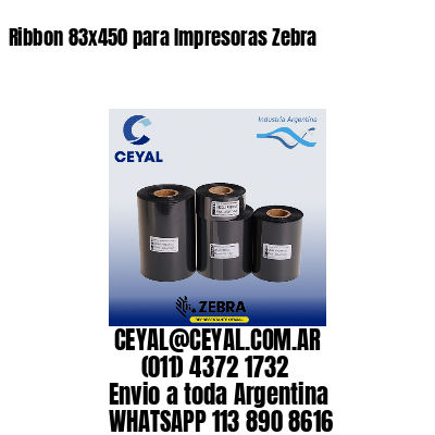 Ribbon 83×450 para Impresoras Zebra