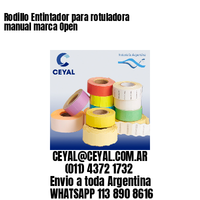 Rodillo Entintador para rotuladora manual marca Open