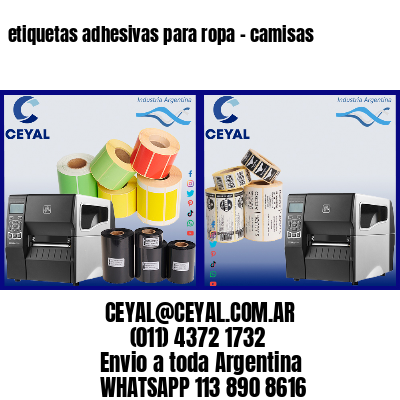 etiquetas adhesivas para ropa – camisas