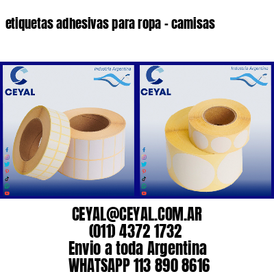 etiquetas adhesivas para ropa – camisas