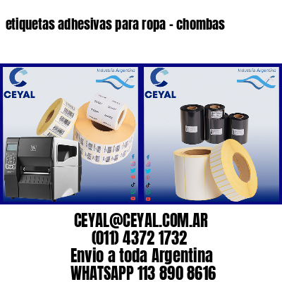 etiquetas adhesivas para ropa – chombas