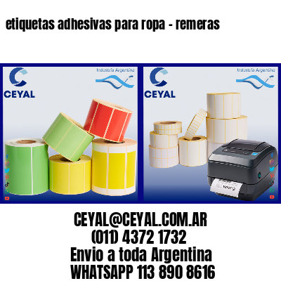 etiquetas adhesivas para ropa – remeras