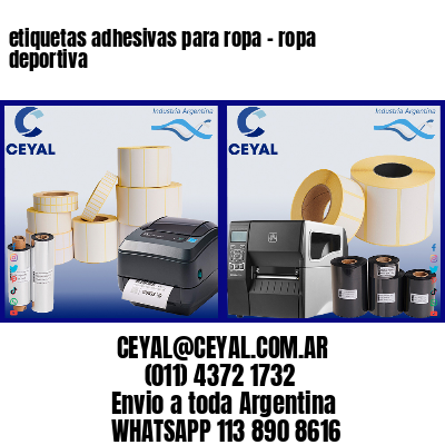 etiquetas adhesivas para ropa – ropa deportiva