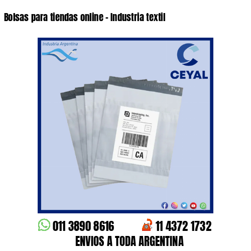 Bolsas para tiendas online – Industria textil