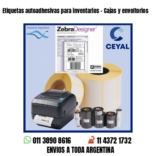 Etiquetas autoadhesivas para inventarios – Cajas y envoltorios