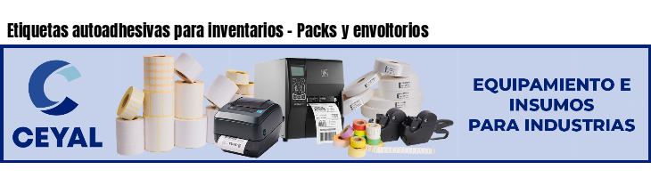 Etiquetas autoadhesivas para inventarios - Packs y envoltorios