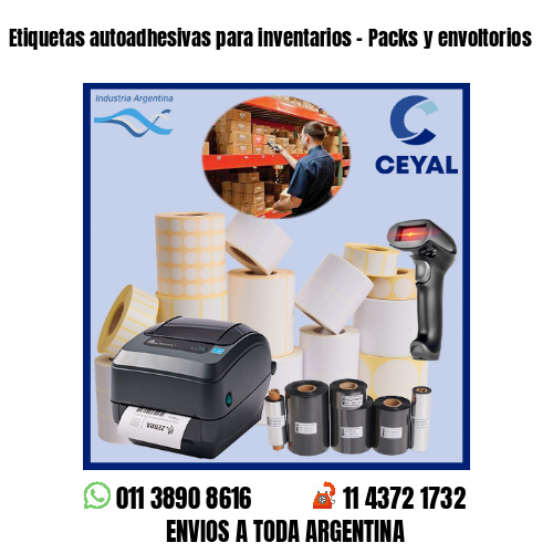 Etiquetas autoadhesivas para inventarios – Packs y envoltorios