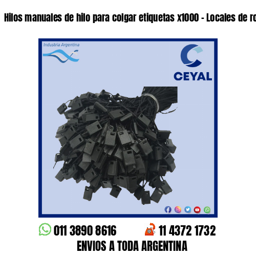 Hilos manuales de hilo para colgar etiquetas x1000 – Locales de ropa