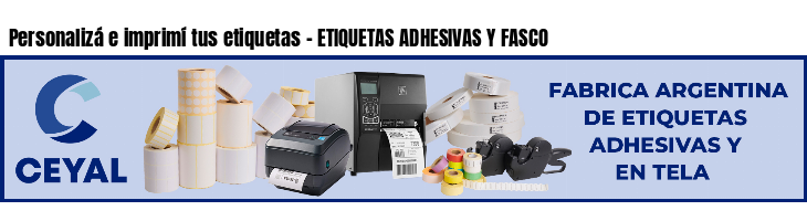 Personalizá e imprimí tus etiquetas - ETIQUETAS ADHESIVAS Y FASCO