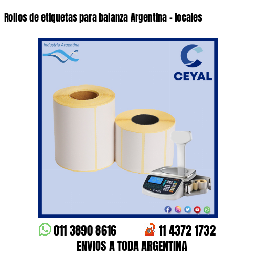 Rollos de etiquetas para balanza Argentina – locales