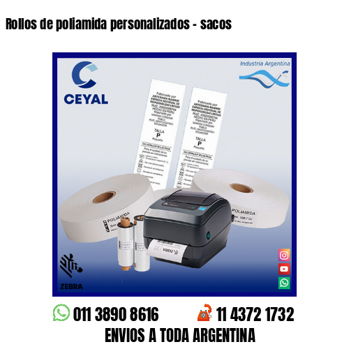 Rollos de poliamida personalizados – sacos