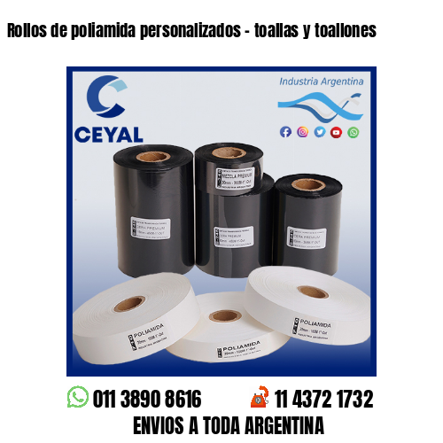 Rollos de poliamida personalizados – toallas y toallones