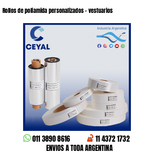 Rollos de poliamida personalizados – vestuarios