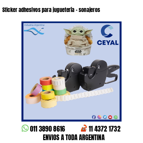 Sticker adhesivos para juguetería – sonajeros