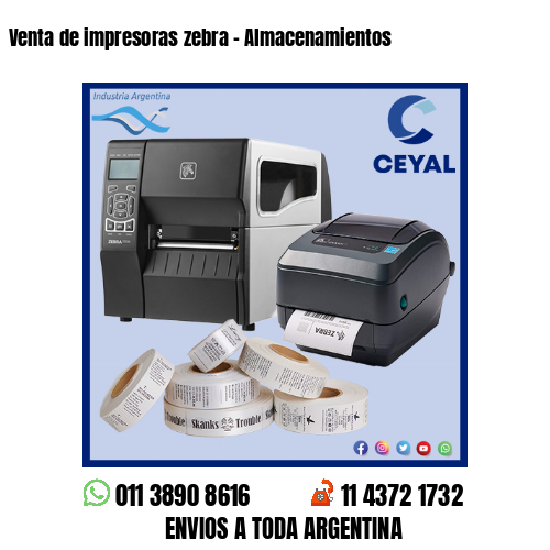 Venta de impresoras zebra – Almacenamientos