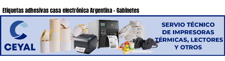 Etiquetas adhesivas casa electrónica Argentina - Gabinetes