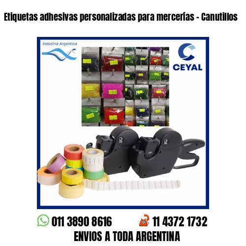 Etiquetas adhesivas personalizadas para mercerías – Canutillos