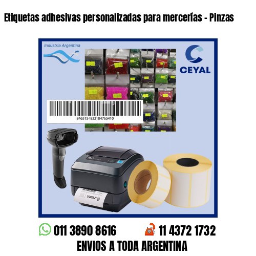 Etiquetas adhesivas personalizadas para mercerías – Pinzas