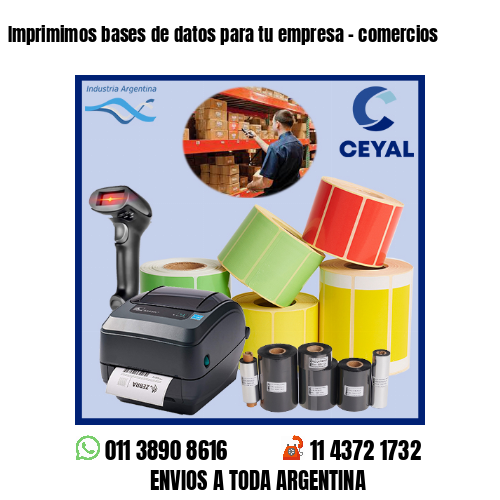 Imprimimos bases de datos para tu empresa – comercios