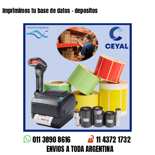 Imprimimos tu base de datos – depositos