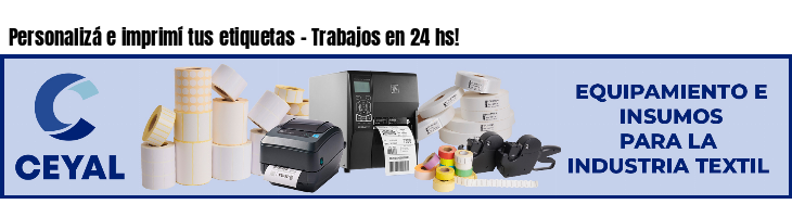 Personalizá e imprimí tus etiquetas - Trabajos en 24 hs!