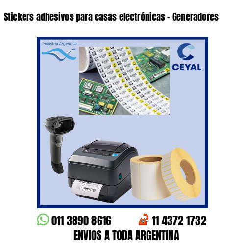 Stickers adhesivos para casas electrónicas – Generadores