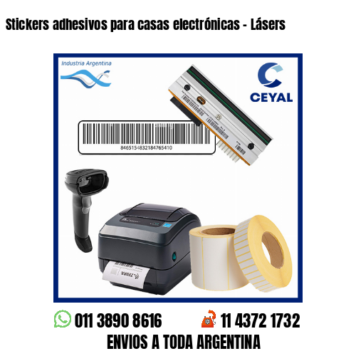 Stickers adhesivos para casas electrónicas – Lásers