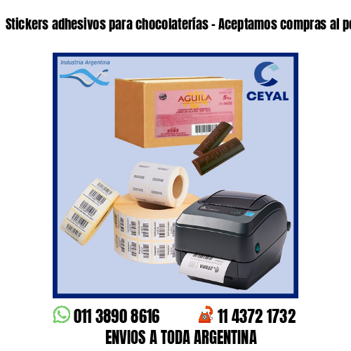 Stickers adhesivos para chocolaterías – Aceptamos compras al por menor y mayor