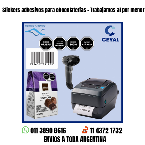 Stickers adhesivos para chocolaterías – Trabajamos al por menor y mayor