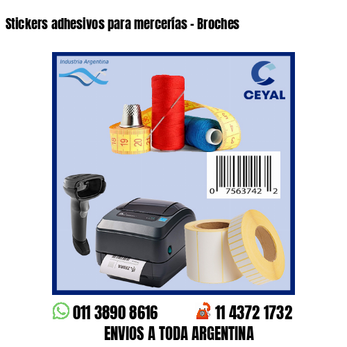 Stickers adhesivos para mercerías – Broches
