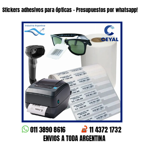 Stickers adhesivos para ópticas – Presupuestos por whatsapp!